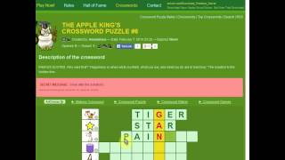 Online Crossword Puzzles for Kids