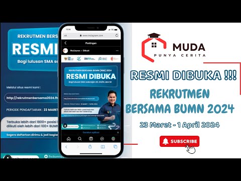 🔴RESMI DIBUKA ‼️ REKRUTMEN BERSAMA BUMN 2024. SEGERA DAFTAR ‼️, 23 MARET S.D. 1 APRIL 2024