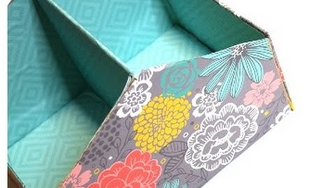 {DIY} Shoebox Upcycle | Cardboard Storage