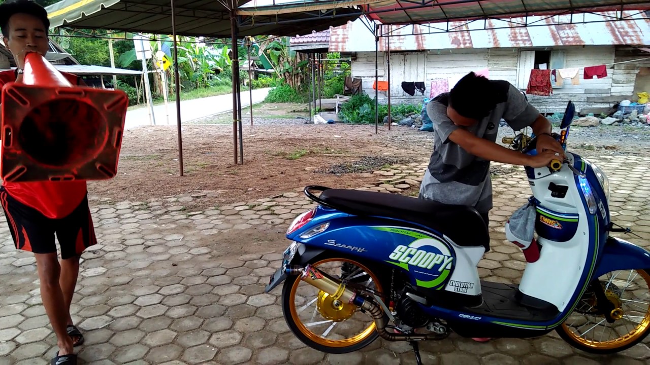 Knalpot Scoopy Suara Moge YouTube