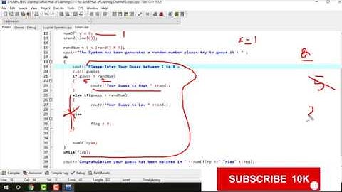 C++ Tutorial From Basic to Advance.35- Guessing Game Using do-While  in Pashto (Afridi)