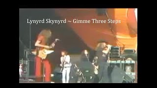 Lynyrd Skynyrd ~ Gimme Three Steps ~ 1976 ~ Live Video, at Knebworth Park