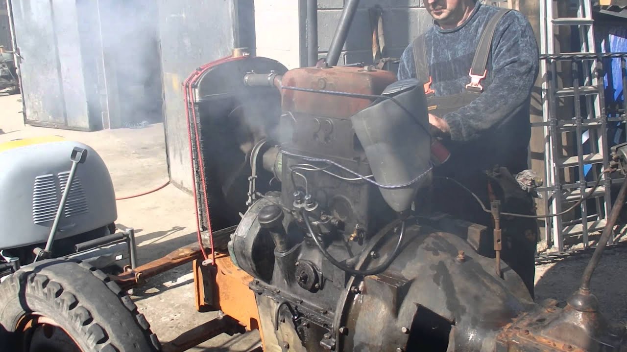 Skoda 30 - pierwsze odpalenie po remoncie. StaryTraktor Bieszczady.