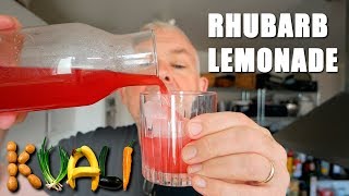 Homemade Rhubarb Lemonade / juice