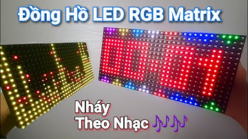 Trên Tay ĐỒNG HỒ LED MATRIX nháy theo nhạc cực đẹp