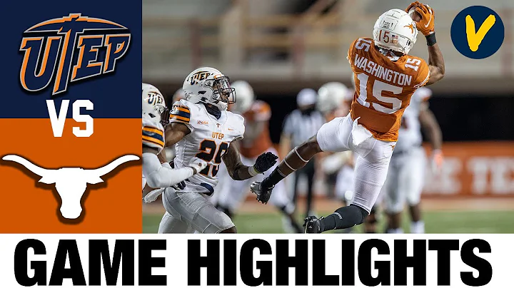 UTEP vs #14 Texas Highlights | Week 2 College Football Highlights | 2020 College Football