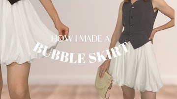 How to sew a bubble skirt| Sewing tutorial