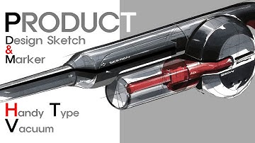 제품 디자인 스케치 Product design sketch. (Handy Type Vacuum)