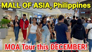Christmas Walk at SM MALL OF ASIA | DECEMBER Shopping Mall Tour in Metro Manila, Philippines