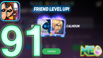 Disney Heroes Battle Mode: Gameplay Walkthrough Part 91 - Eve And Calhoun! (iOS, Android)