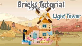 LIGHT TOWER!! Building Bricks Windmill Little House K477 | Tutorial Lego Mini