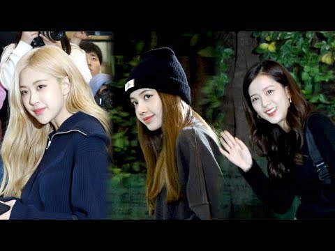 [HD직캠] 블랙핑크(BLACKPINK), 공항에 나타난 네 명의 여신(191017)