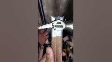 The process of attaching the handle to the hammer
