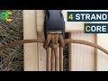 4 strand core for paracord bracelet