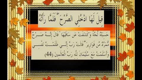 القرآن الكريم سورة النمل الأية 44 قراءة السديس.wmv