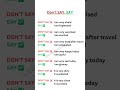 DON'T SAY but SAY english