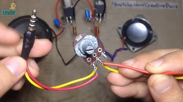 Add volume for Stereo audio Amplifier (use Potentiometer)