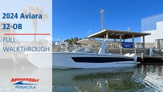 Full Walkthrough | 2024 Aviara AV32 Outboard For Sale at MarineMax Pensacola!