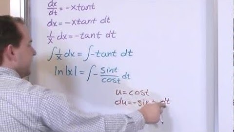 Lesson 5 - First Order Linear ODEs Variation Of Parameters, Part 2