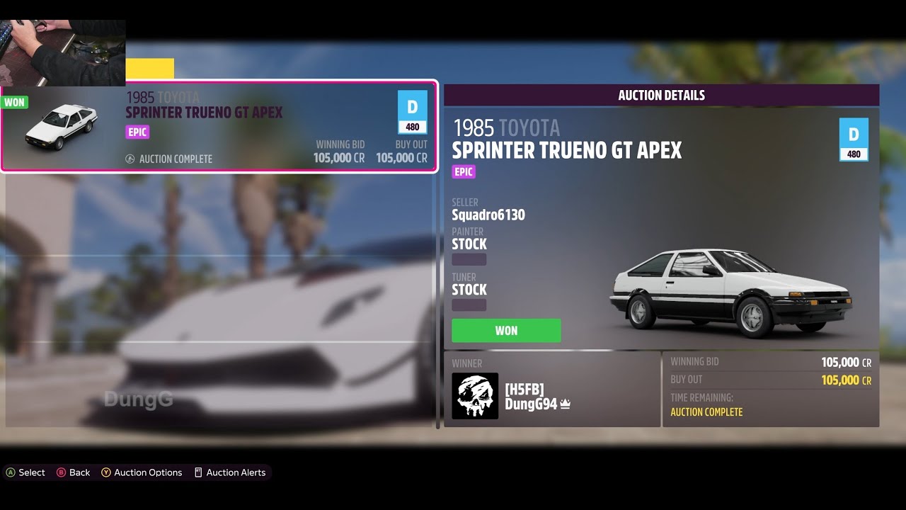 How To Get Toyota Trueno Ae86 In Forza Horizon 5 With Auction House -  Youtube