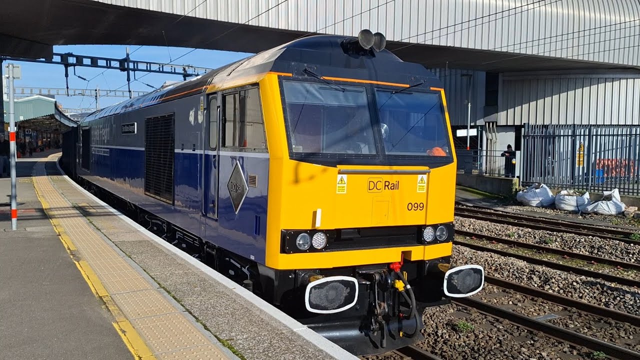 60099 working the DC Rail Machen stone train at Newport 24/02/26