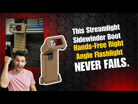 This Streamlight Sidewinder Boot Hands-Free Right Angle Flashlight