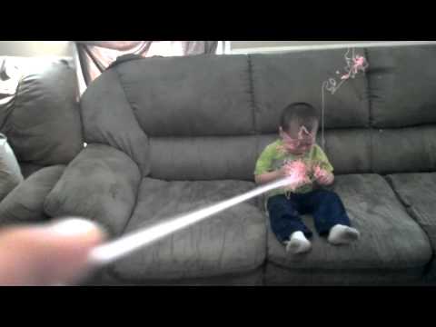 Boy Sprayed With Full Can Of Silly String LMFAO