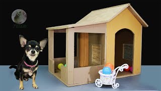 How to Make Amazing Puppy Dog House from Cardboard