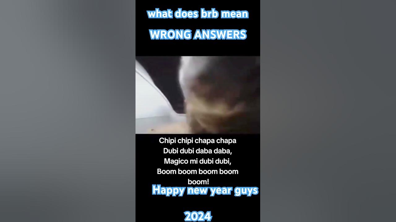 what does brb mean YouTube
