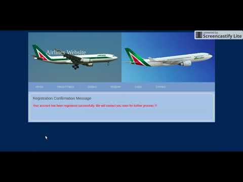 HTML, CSS and JavaScript Project on Airlines System