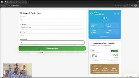 AI-Powered Crop Yield Prediction & Optimization: Full Project Demo # SIH 2025 HACKATHON 