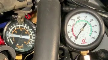Mazda Rx7 13B Rotary Compression Test using standard gauges - Damaged Seal
