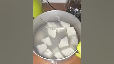 Make pounded yam without using a mortar and a pestle.