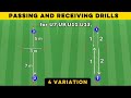 Basic passing and receiving drill | 4 variation | improve quickness