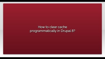 How to clear cache programmatically in Drupal 8?