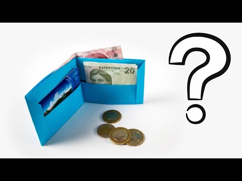 Kağıttan Cüzdan Yapımı | Origami Cüzdan Nasıl Yapılır - Paper Wallet