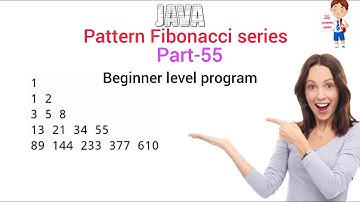 Java pattern Fibonacci series program part 55 Easy Learning Genius