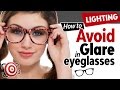 How to avoid glare in eyeglasses.  Photographing people with glasses and minimizing reflections