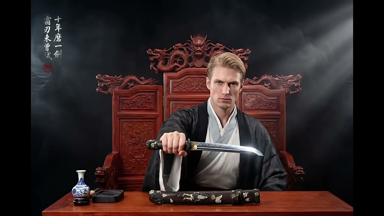 Silver Frost: T10 Clay Tempered Tanto - Antique Silver & Copper | 《沉霜》