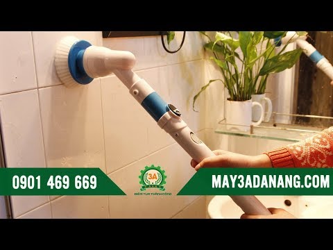 Video Chổi chà nhà vệ sinh đa năng 3A || Bàn chải điện cọ... - youtube