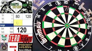 Heber DAubray Thomas vs Cameron Carolissen -- Living Room Darts -- 12 Weekly Tournament -- Finals