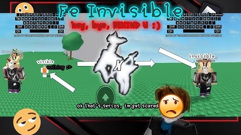 Fe Invisible Script | P1: hi, P2: hey *poofs* P1: WHERE DID HE GO,.. behind u | Arcues-X