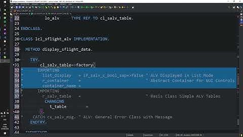 SAP List Viewer (ALV) Part 1 | Basic ABAP OO example | CL_SALV_TABLE | Tutorial