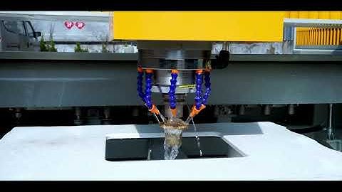 ATC Stone machining center Automatic quartz processing center Countertop open hole+edge milling CNC