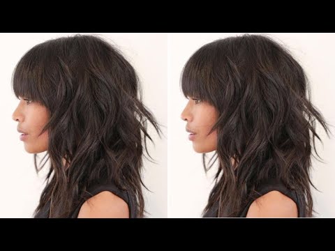 How To Cut A Modern SHAG Haircut Step by step - YouTube