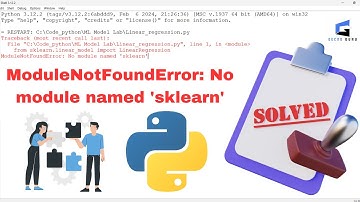 ModuleNotFoundError: No module named 