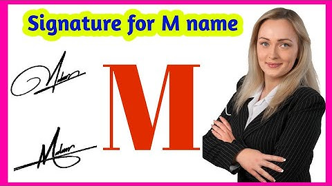 M professional signature style | Signature style of my name | Signature