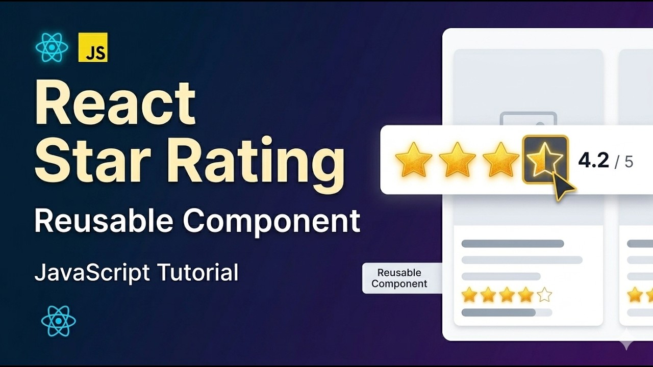Build a Reusable Star Rating Component in React ⭐ | Amazon-Style UI ...