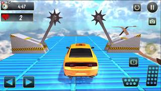 Real Taxi Car Stunts 3D Impossible Ramp Car Stunt Game - Android GamePlay  #2 screenshot 4