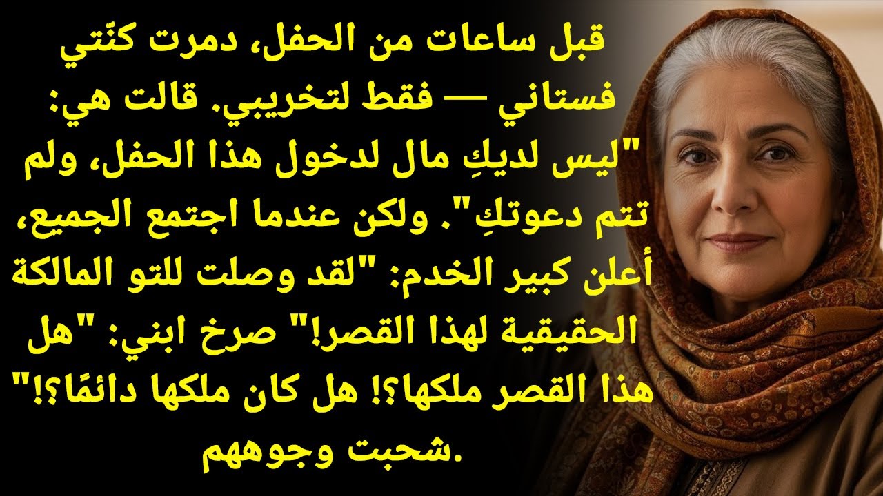 كنتي دمرت فستاني المفضل... لكنني عدتُ لأظهر لهم من هي المالكة الحقيقية للقصر!